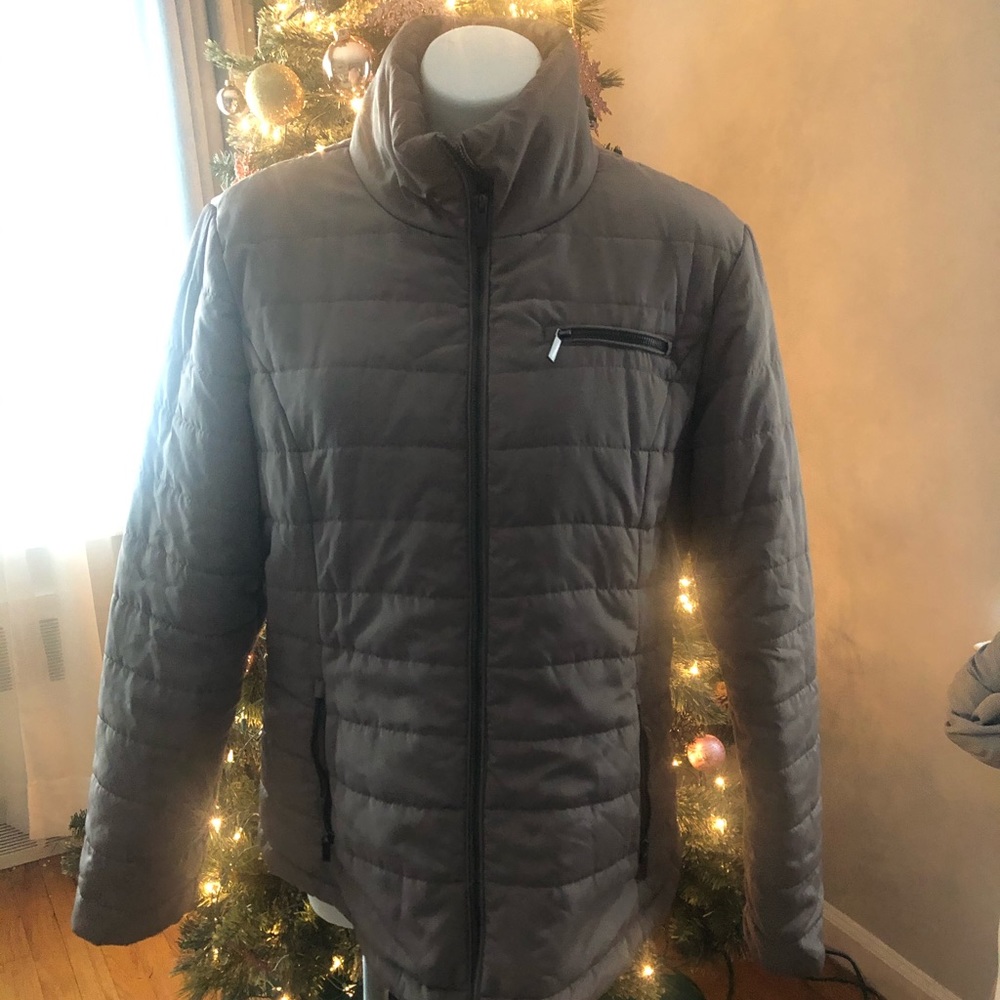 Quilted zip up jacket